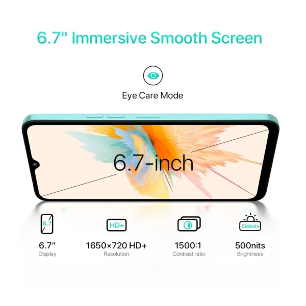 UMIDIGI A15, A15C Smartphone NFC Android 13 ,6.7" FHD+Screen, 8GB 256GB, 64MP Camera,5000mAh 20W Fast Charging Mobile phone - Image 6