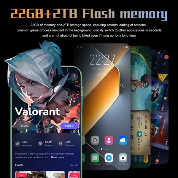 New Global Version Pova 6 Pro Smartphone 22G+2TB 7.3HD Android 14 Snapdeagon8 Gen2 8000mAh 5G Dual SIM Phone 50+108MP Unlock NFC - Image 5