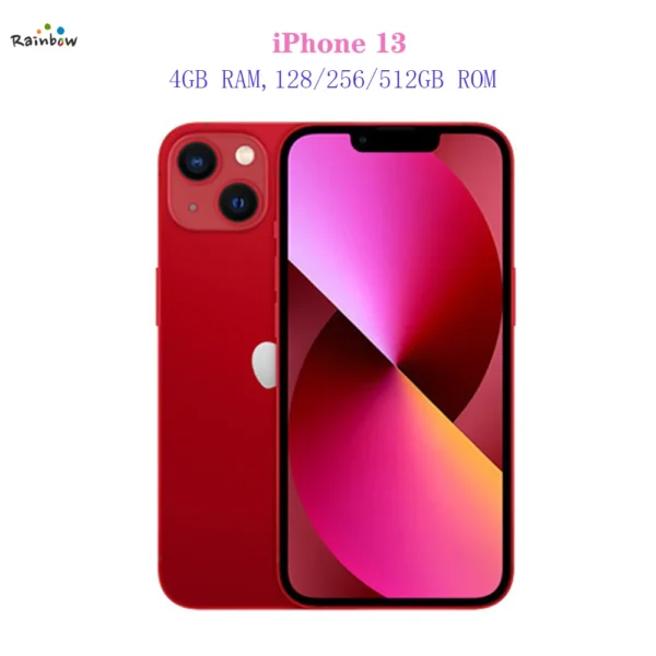 Original Apple iPhone 13 128GB/256GB/512GB Mobile phone 5G LTE Face ID NFC IOS A15 Bionic Hexa Core 6.1'' 12MP&12MP 3240mAh - Image 3