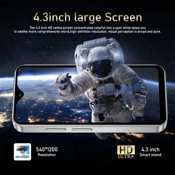 SOYES XS18 Pro Max Mini Smartphone 4.3Inch 2GB RAM+16GB ROM 4G Network Full Band 2750mAh Mobile phone Google Play Store Dual SIM - Image 4