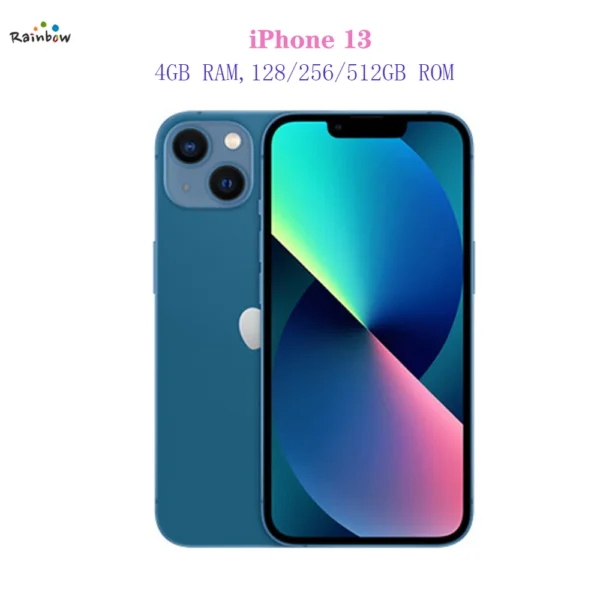 Original Apple iPhone 13 128GB/256GB/512GB Mobile phone 5G LTE Face ID NFC IOS A15 Bionic Hexa Core 6.1'' 12MP&12MP 3240mAh - Image 5