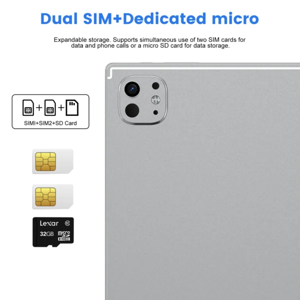2025 Pro 15 Tablet Android 15 Global Tablets Version Original Tablet PC 10.1inch HD Pad 16GB+1TB 10000mAh 5G Dual SIM WiFi GPS - Image 6