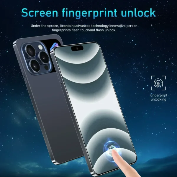 I16 Pro Mobile Phones 7.3HD Original Smartphone 5G Dual SIM Android 13 Cell Phone Snapdragon 8 Gen 2 Global Version Cellphones - Image 6