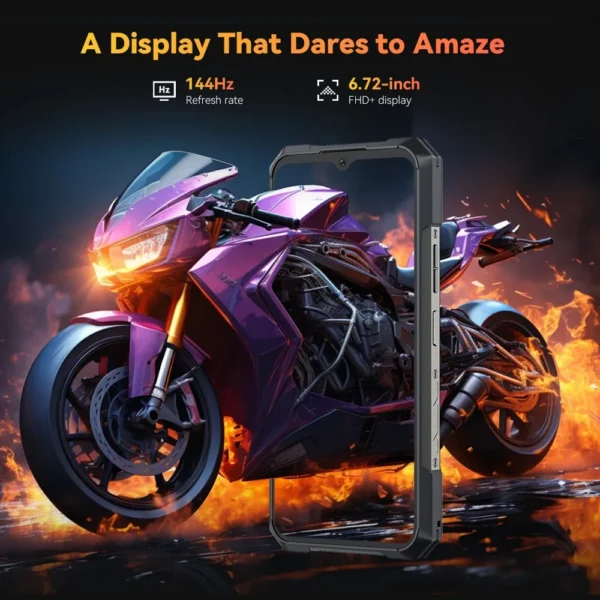 CUBOT KINGKONG X PRO 5G Rugged Smartphone Android 14 10200mAh 24GB RAM+256GB ROM Mobile Phone 100MP 6.72Inch Screen 144Hz NFC - Image 5