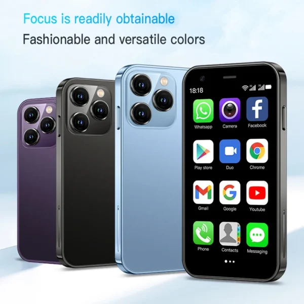 SOYES XS15 Ultra-thin 3.0Inch Small Phone 2GB+16GB Android 8.1 Dual SIM Standby 3G Mini Smartphone 1000mAh Wifi GPS Mobile Phone - Image 2