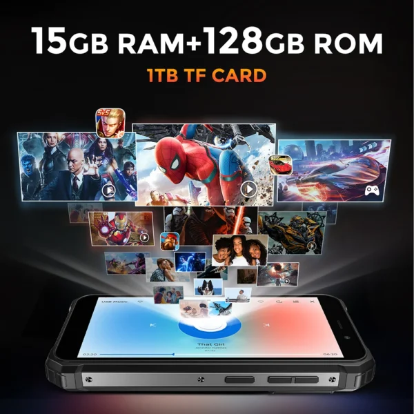 FOSSiBOT F101 PRO Smartphone 8GB 128GB 10600mAh 18W Fast Charge Mobile Phone 24MP 5.45'' HD+ Display Android 13 OS Cellphone - Image 4