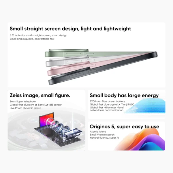 New Vivo X200 Pro Mini Mobile Phone 6.31"AMOLED 120HZ Display Dimensity 9400 Android 15.0 OTA 5700mAh 90W Charge 50.0MP Camera - Image 2