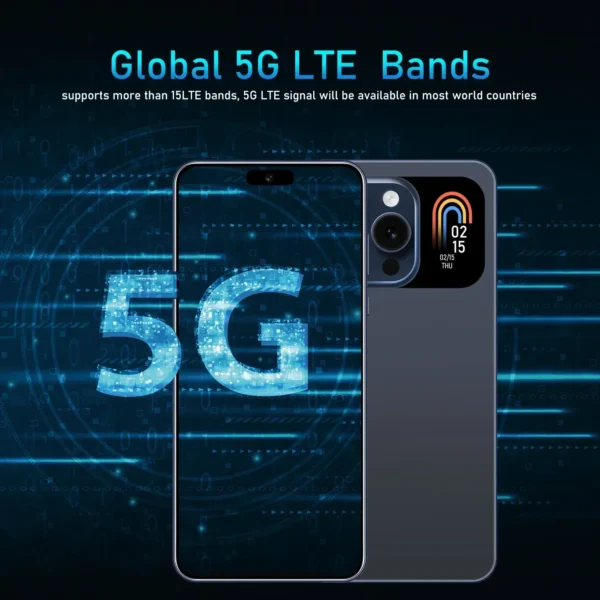 New I15 Pro High-end Smartphone 7.3 HD Second Screen Cellphone 5G Android13 Mobile Phone 16G+1T Dual Sim Celulares 108MP 6800Mah - Image 6