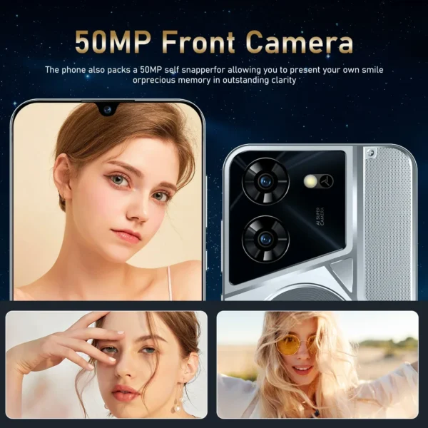 Global Version Pova 5 Pro Smartphone 22G+2TB 7.3 HD Screen Android 14 6800mAh 5G Gaming Phone Celulare Dual SimFace Unlocked NFC - Image 2