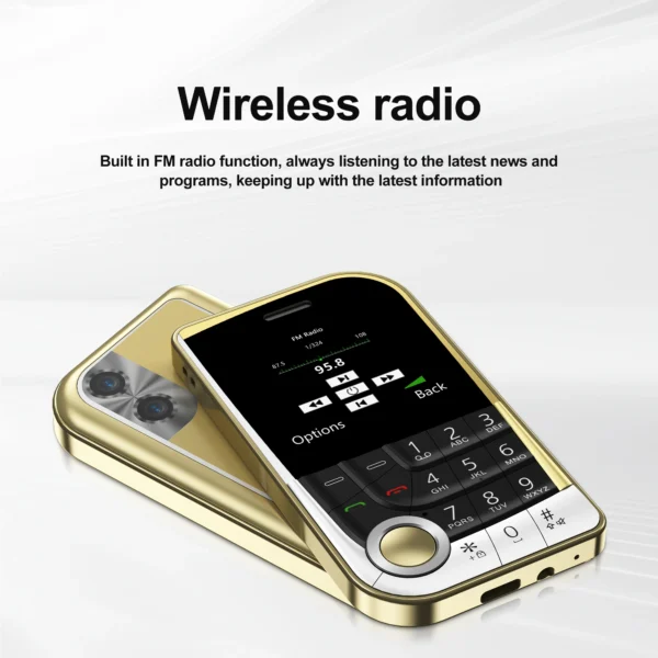 SERVO V10 Dual SIM Mobile Phone Magic Voice Speed Dial FM Radio Camera Flashlight Type-C Port 2.01" Screen Key Feature Cellphone - Image 6