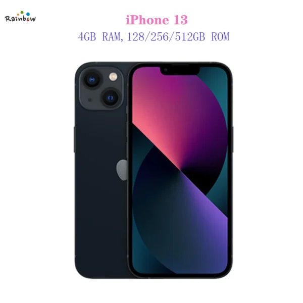 Original Apple iPhone 13 128GB/256GB/512GB Mobile phone 5G LTE Face ID NFC IOS A15 Bionic Hexa Core 6.1'' 12MP&12MP 3240mAh - Image 4