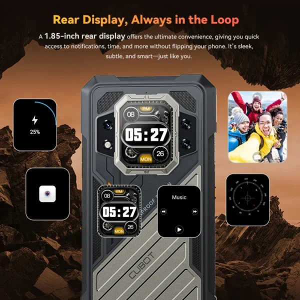 CUBOT KINGKONG X PRO 5G Rugged Smartphone Android 14 10200mAh 24GB RAM+256GB ROM Mobile Phone 100MP 6.72Inch Screen 144Hz NFC - Image 4