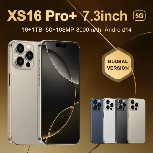 Original For Brand 16GB+1TB For Smartphone 7.3 inch XS16 Pro+ Full Screen 4G 5G Cell Phone 8000mAh Mobile Phones Global Version﻿ - Image 3