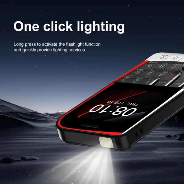 SERVO V10 Dual SIM Mobile Phone Magic Voice Speed Dial FM Radio Camera Flashlight Type-C Port 2.01" Screen Key Feature Cellphone - Image 4