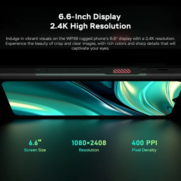 Global Version Oukitel WP39 Rugged Smartphone MTK Dimensity 6100+ 5G 6GB+256GB 6.6-inch Display 11000mAh Android 14 Mobile phone - Image 6